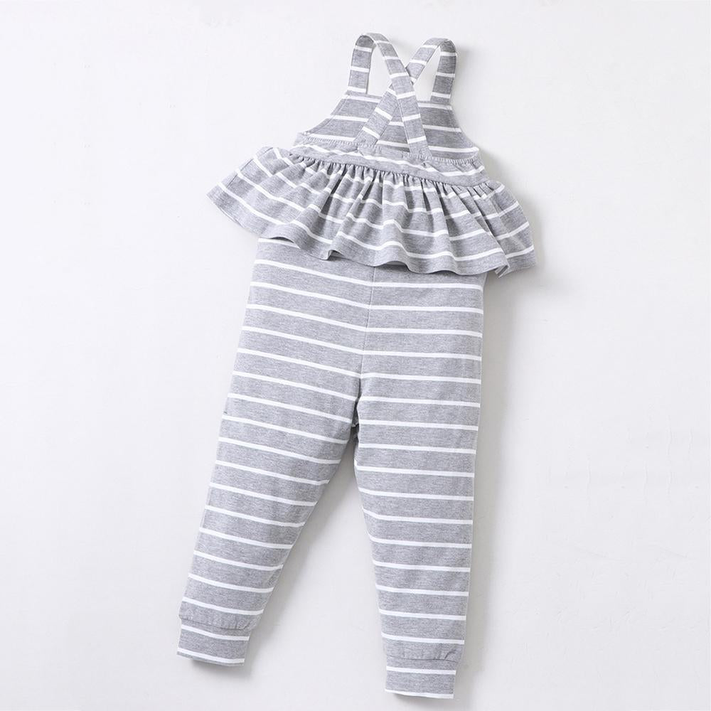 Girls Striped Suspender Jumpsuit wholesale childrens clothing