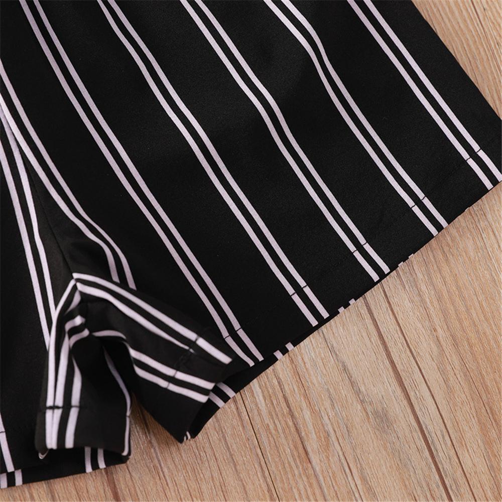 Girls Striped Suspender Shorts wholesale kids boutique clothing