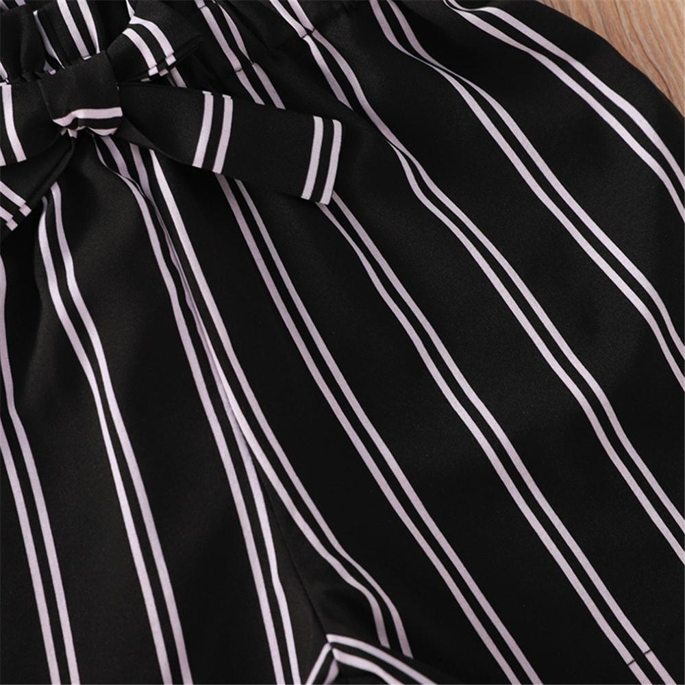 Girls Striped Suspender Shorts wholesale kids boutique clothing