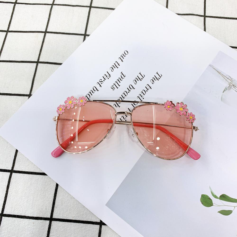 Summer Children's Fashion Sunglasses Small Daisy Flowers Glasses Accessories Wholesale