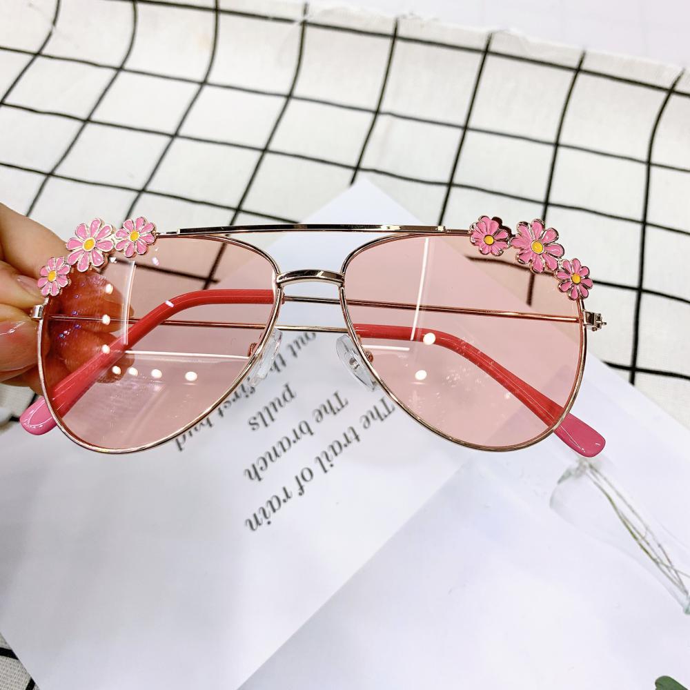 Summer Children's Fashion Sunglasses Small Daisy Flowers Glasses Accessories Wholesale