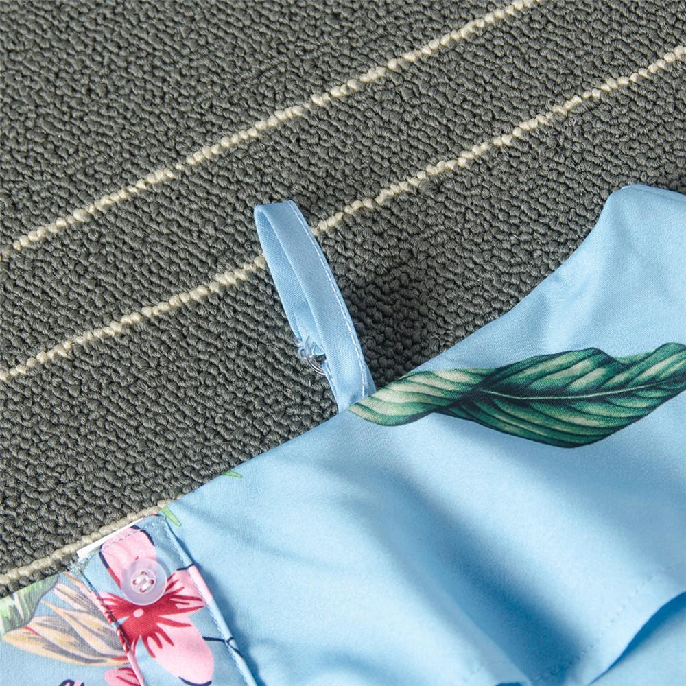 Summer Flower Printed Sling Top & Skirt Wholesale Boutique Clothing For Kids