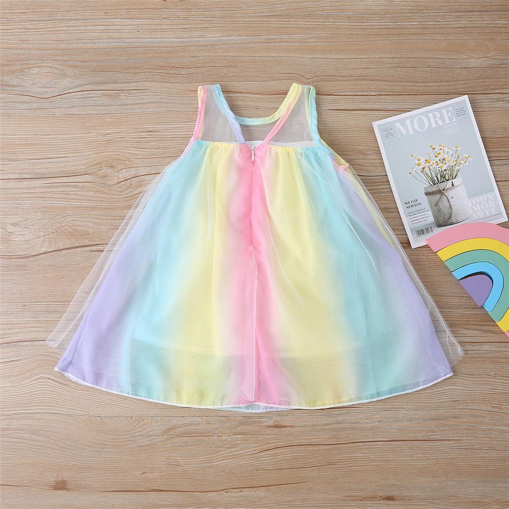 Girls Summer Sleeveless Princess Tulle Dress Wholesale Little Girl Boutique Clothing