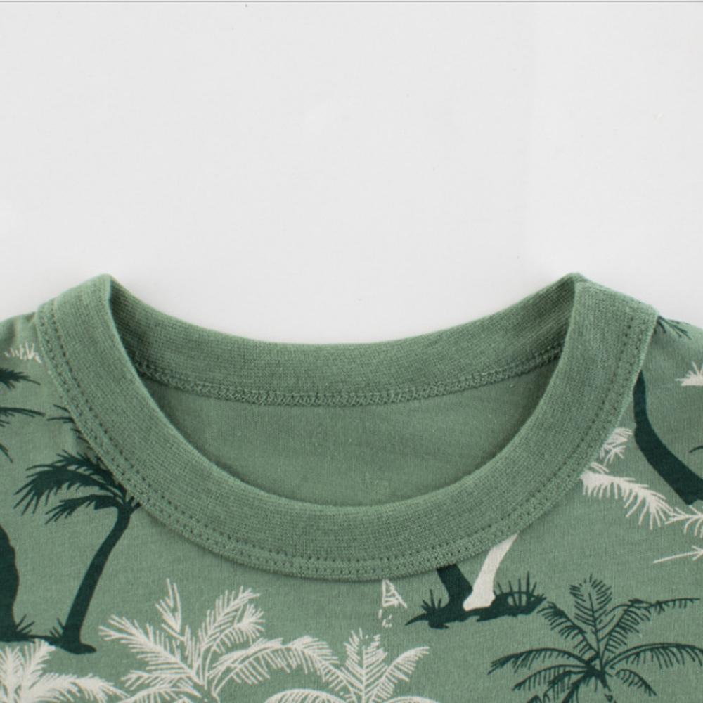 Boys Tree Letter Printed Short Sleeve T-Shirts & Shorts wholesale boy boutique clothes