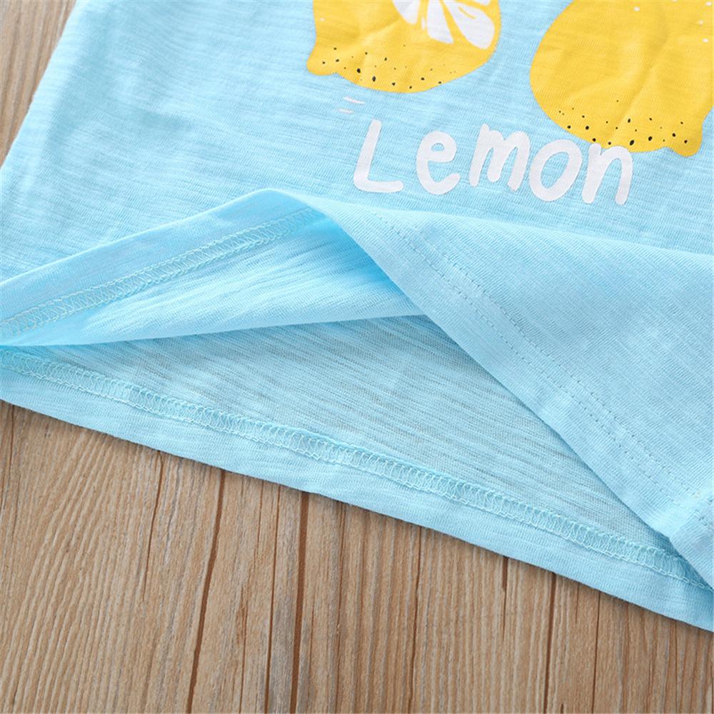 Unisex Wink After Lemon Short Sleeve Top Wholesale Toddler T Shirts