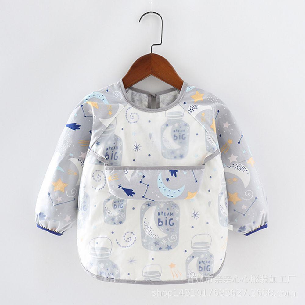 Children's Gowns Anti-wearing Baby Eating Gowns Baby Long-sleeved Bib