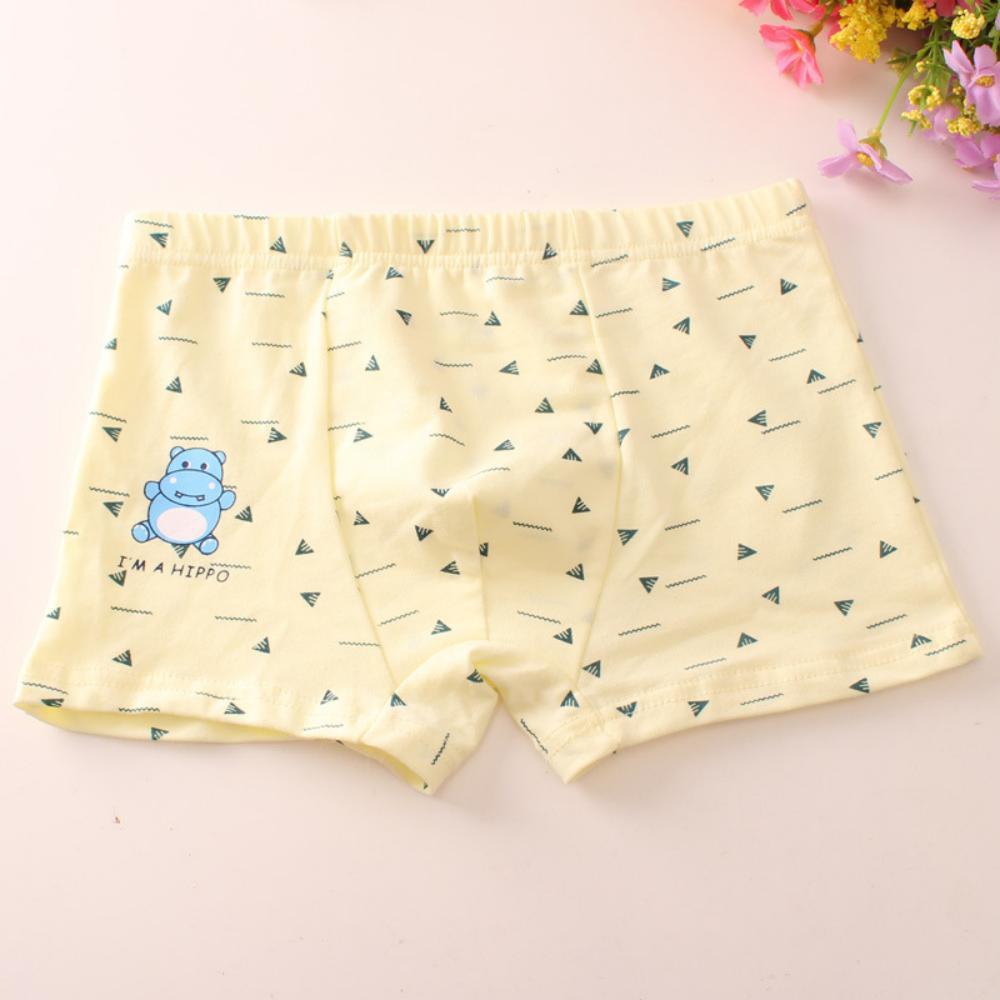 MOQ 6PCS Fine Shuttle Cotton Cartoon Pattern Dot Striped Boy Underwear Wholesale Kids Accessories