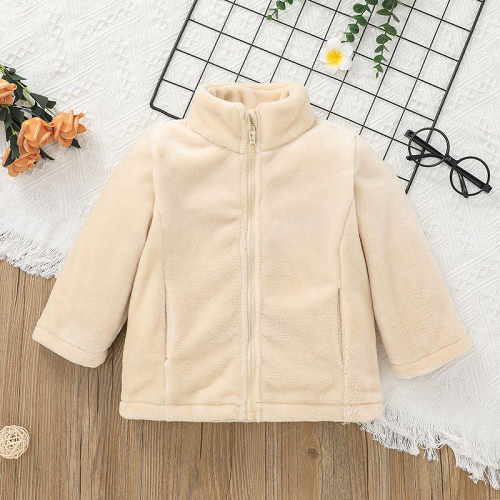 Girls Long Sleeve Solid Color Fashion Jacket Wholesale Childrens Clothing