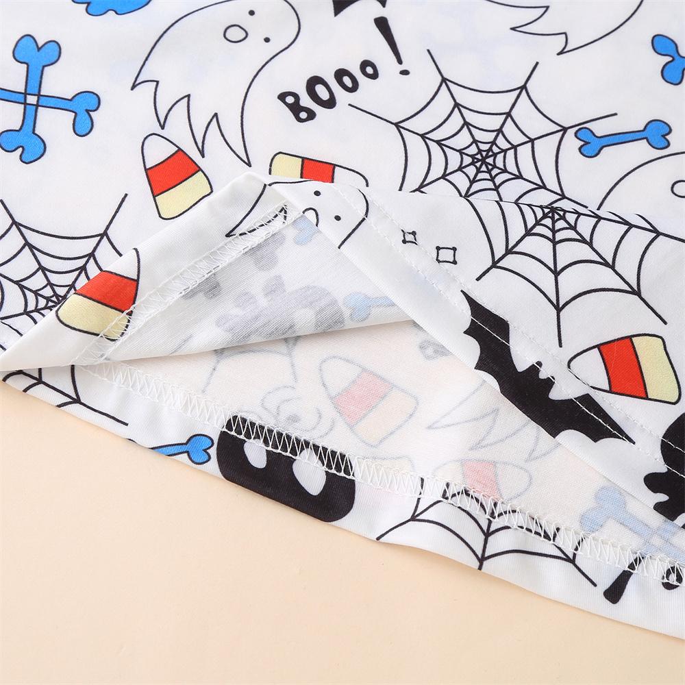 Girls Halloween Long Sleeve Printed Cartoon Dress children wholesale clothing