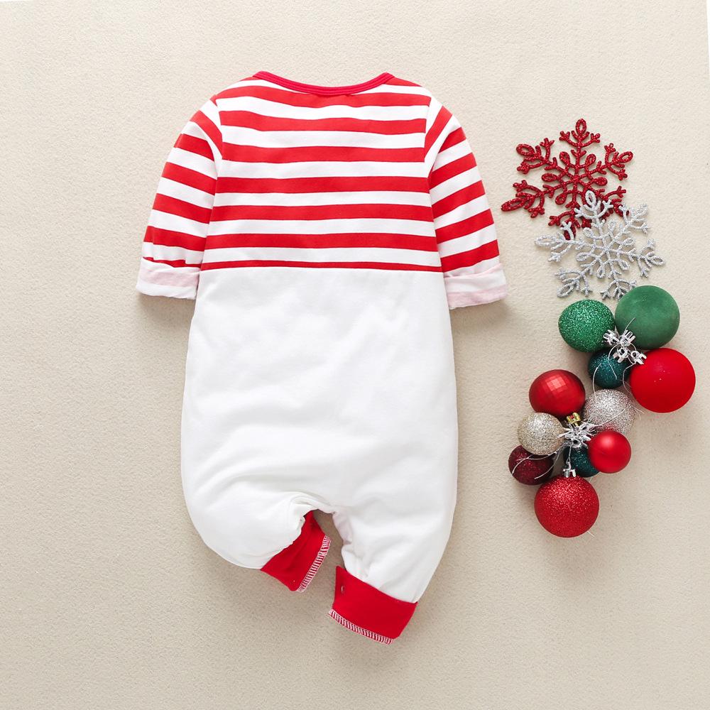 Baby Girls Long Sleeve Cartoon Striped Romper wholesale baby