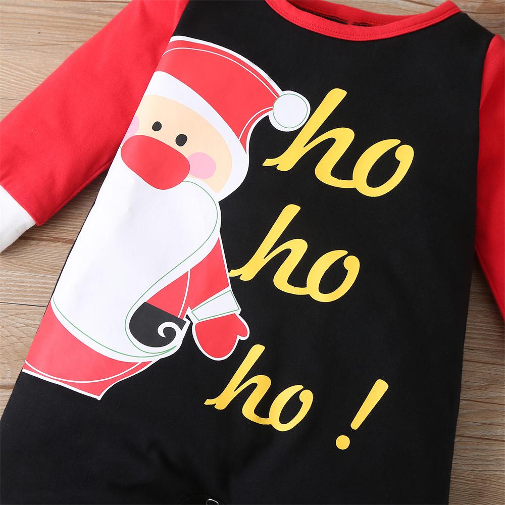 Baby Long Sleeve Cartoon Christmas Letter Printed Romper cheap baby clothes wholesale