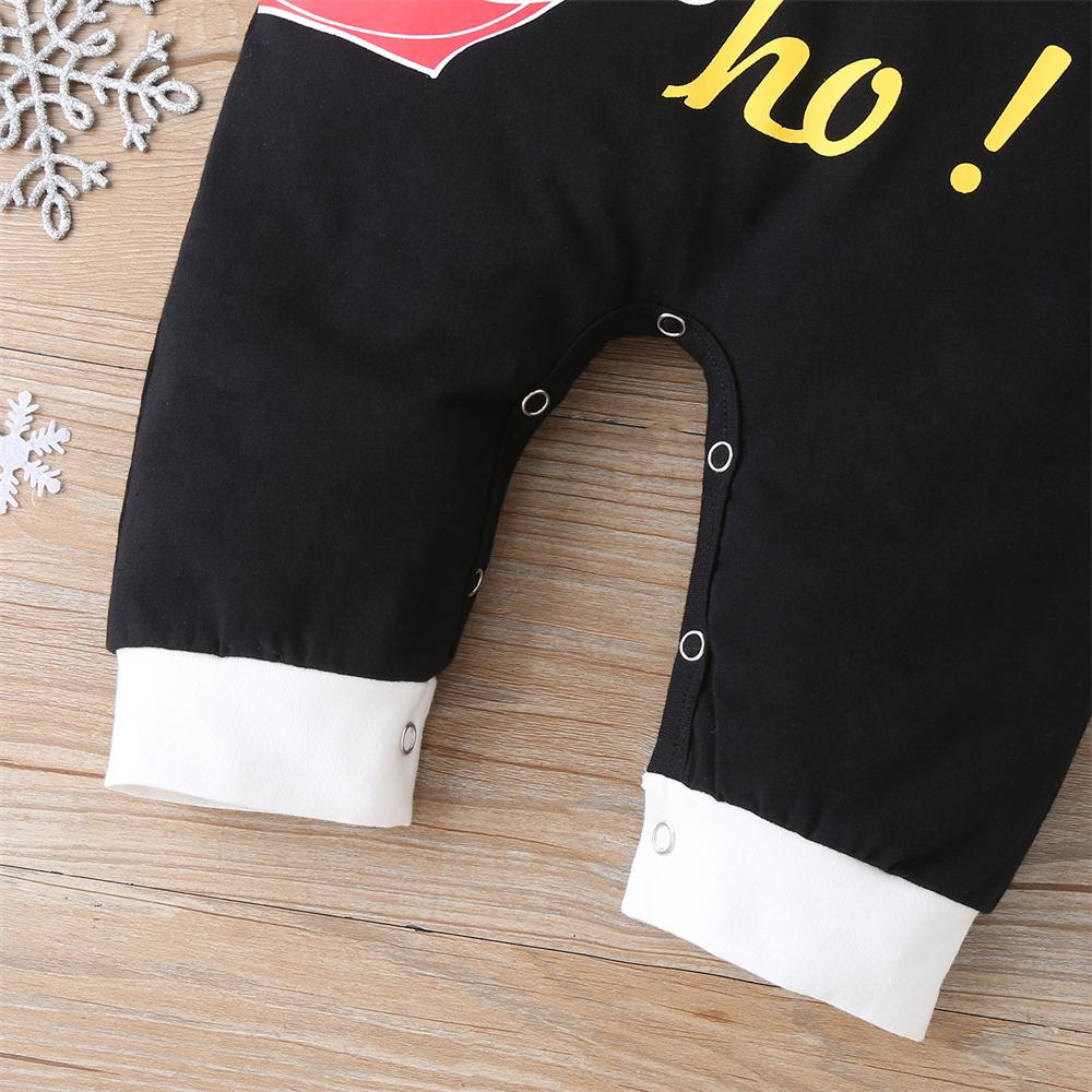 Baby Long Sleeve Cartoon Christmas Letter Printed Romper cheap baby clothes wholesale