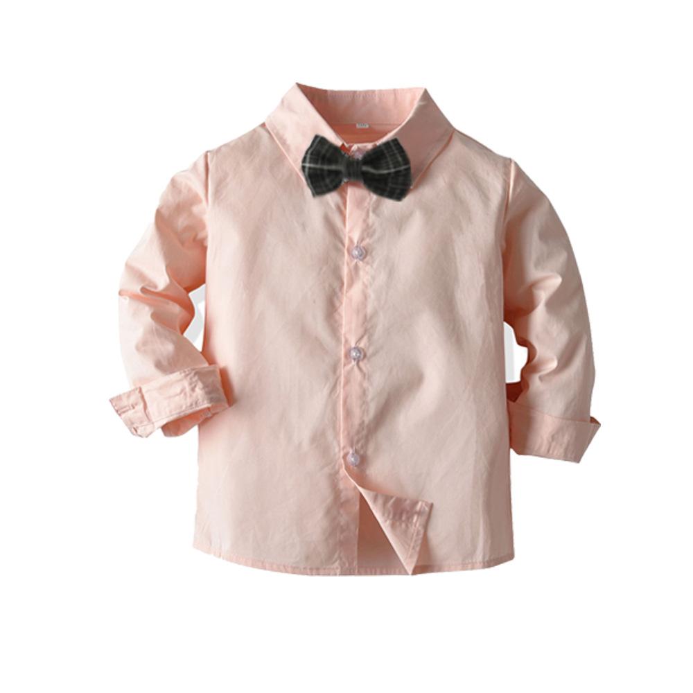 MOQ 2pcs Boys Plaid Pants Color Shirt Gentleman Parties sets Boy Wholesale Clothing