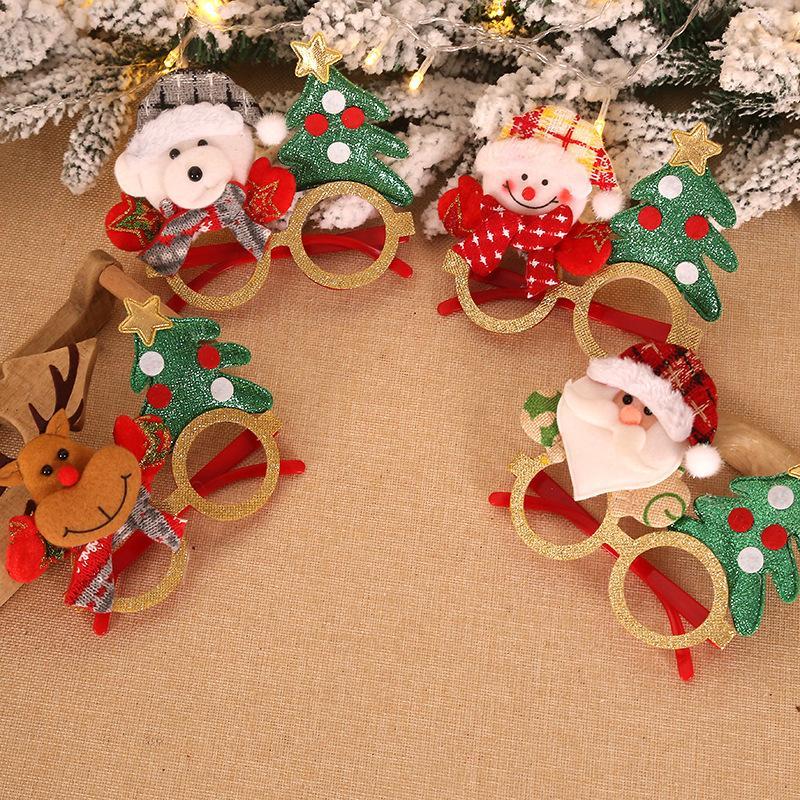 4SETS+ Christmas glasses cartoon party makeup dance creative gifts toys (4PCS) wholesale