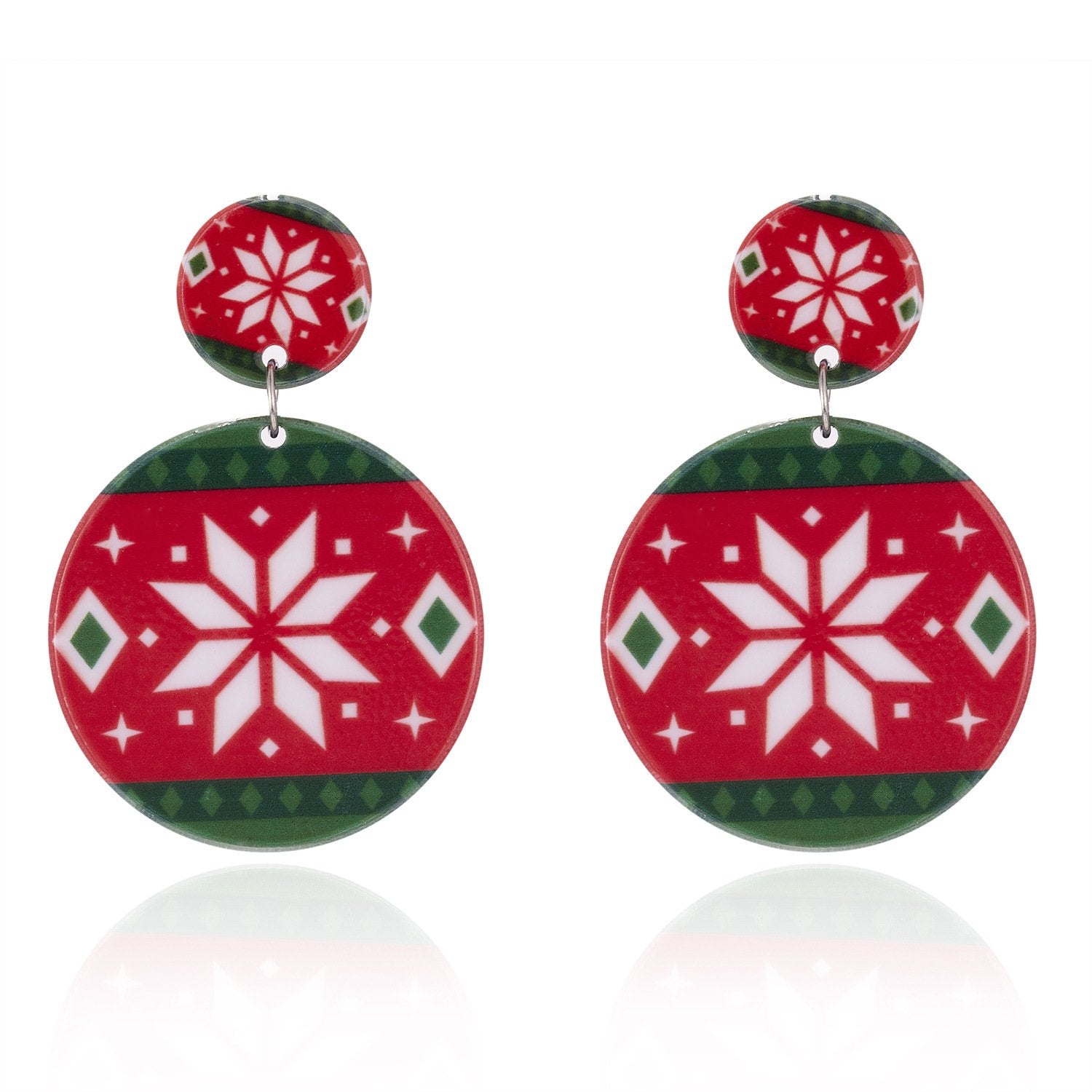 MOQ 8Pairs Christmas resin earrings wholesale