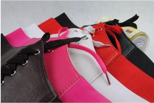 3PCS+  Wide waistband shows thin elastic belt wholesale