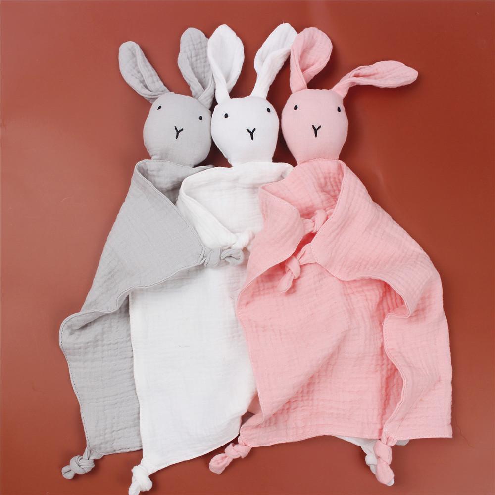 4PCS+ Cotton gauze soothing towel doll saliva towel Wholesale