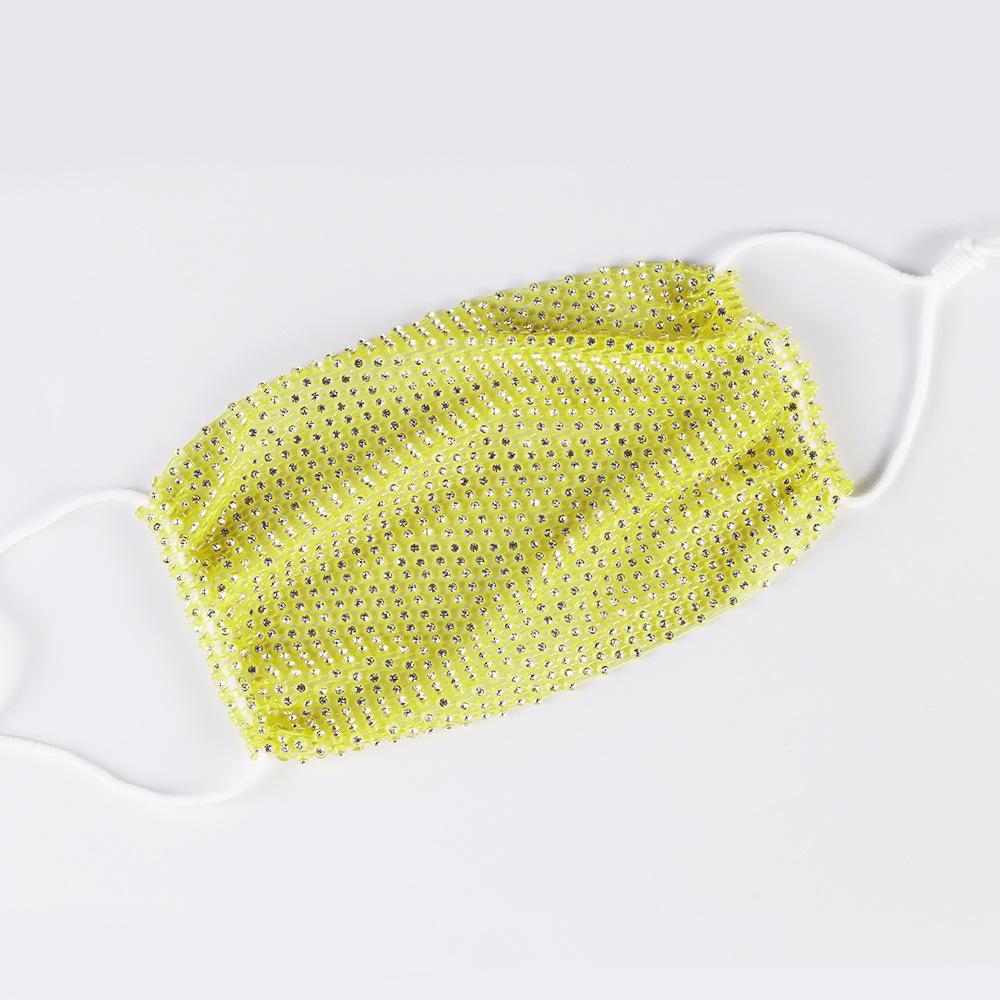 MOQ 6PCS  Respirator artificial rhinestone breathable veil mask Wholesale