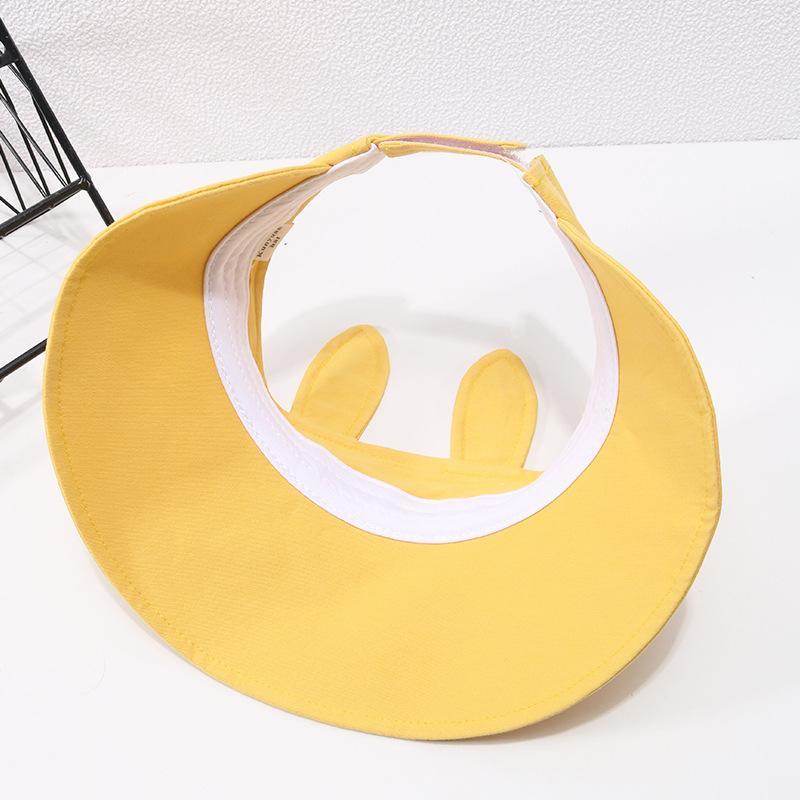 MOQ 3PCS  Cotton Bunny Ears Cute Sun Hat Cartoon Baby Sun Hat Wholesale