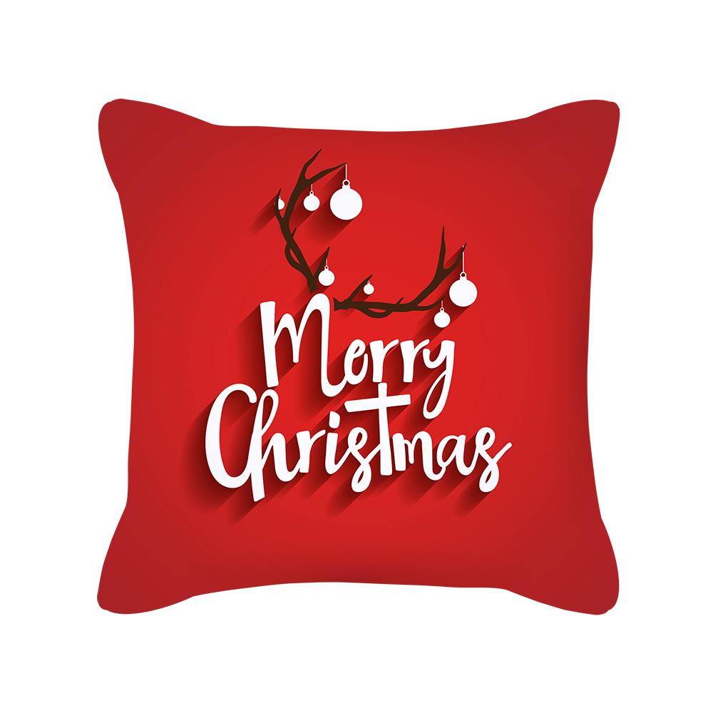 MOQ 6Pcs Christmas Snowflake Print Cushion Cover Without Filler Wholesale