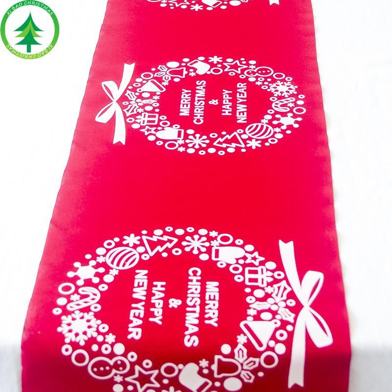 MOQ:4 PCS Christmas cotton and linen printed tablecloth decorations wholesale