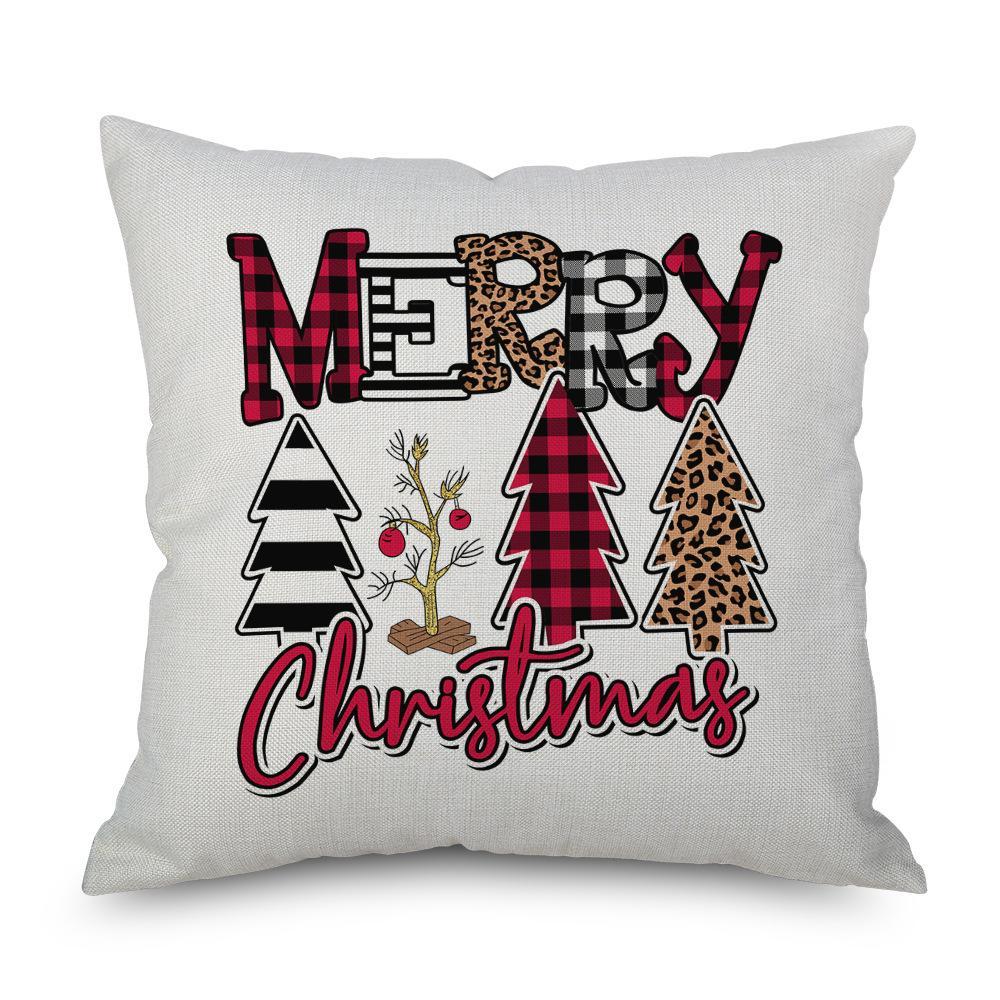 MOQ 6pcs Christmas Print Pillow Cover Without Filler Wholesale