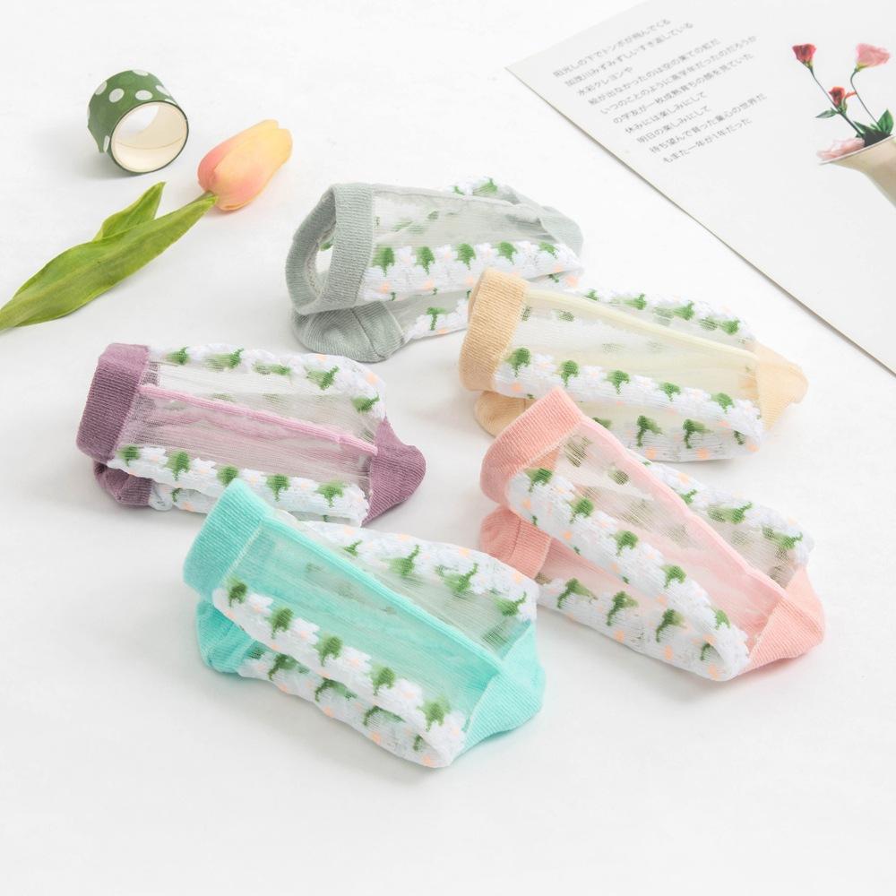 10Pairs+ Cartoon thin breathable mesh children's socks wholesale