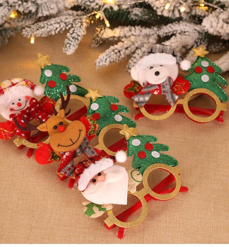 4SETS+ Christmas glasses cartoon party makeup dance creative gifts toys (4PCS) wholesale