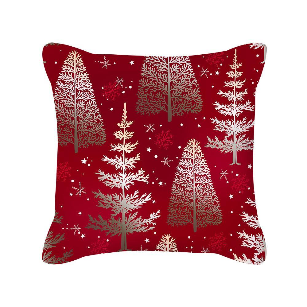 MOQ 6Pcs Christmas Snowflake Print Cushion Cover Without Filler Wholesale