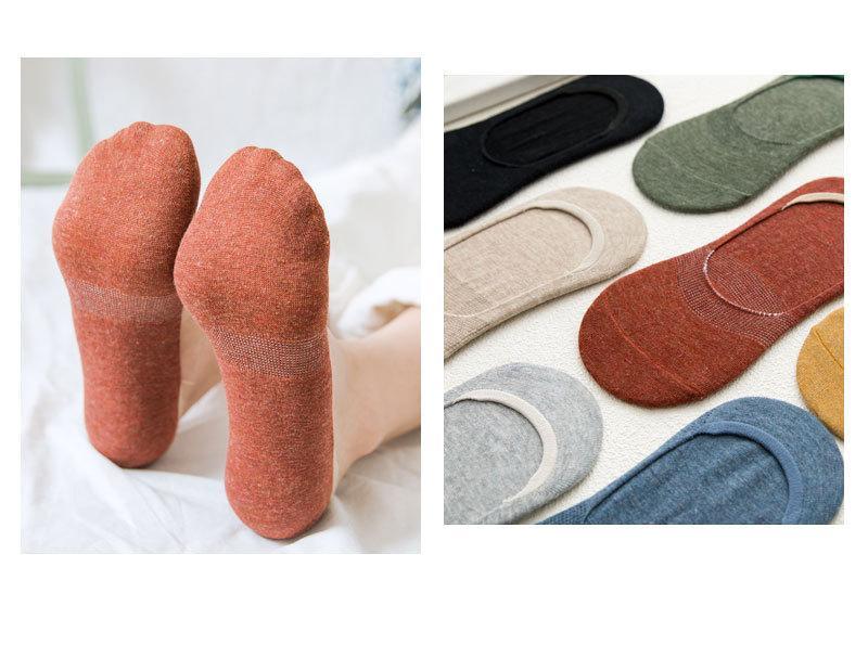 MOQ 10Pairs  Invisible non-slip boat socks Wholesale