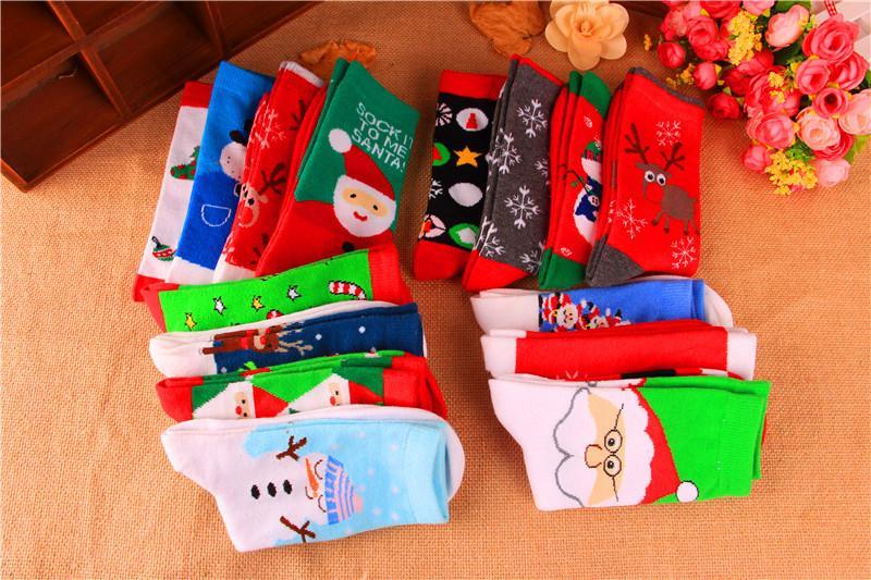 20PCS Random colo Christmas cotton cute men's and women's tube socks wholesale