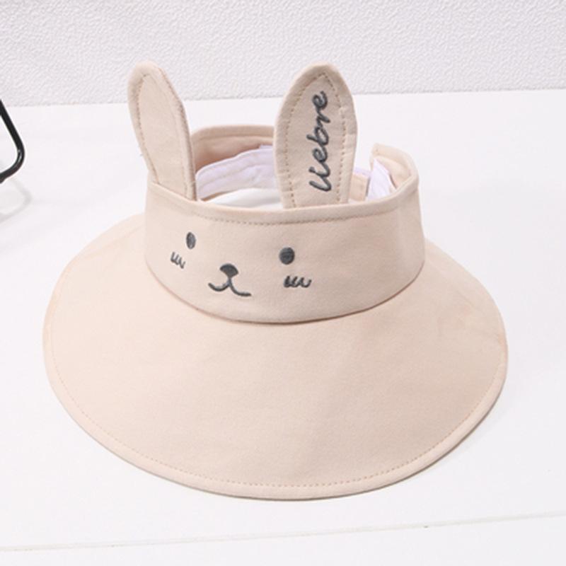 MOQ 3PCS  Cotton Bunny Ears Cute Sun Hat Cartoon Baby Sun Hat Wholesale