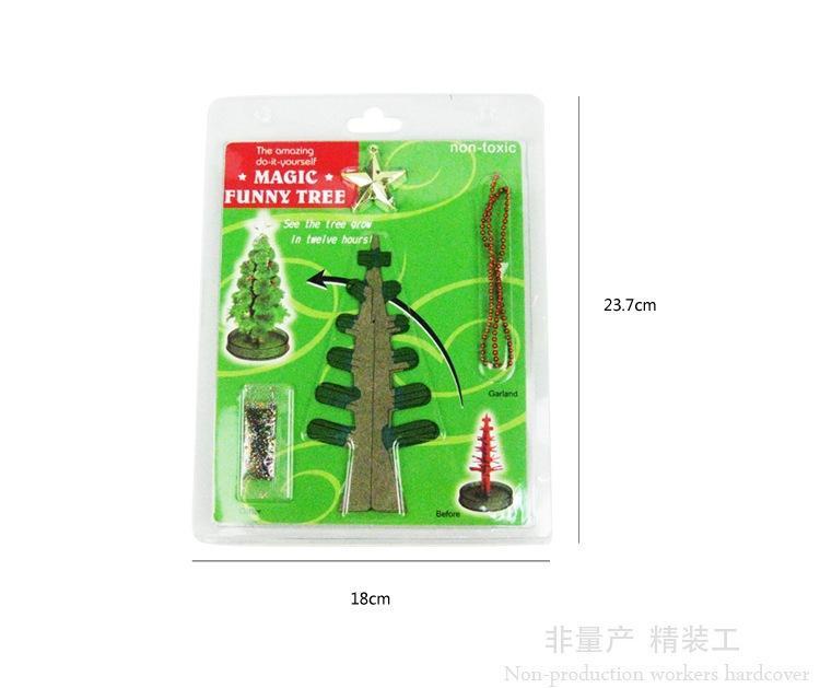 MOQ 10SETS  Magic Christmas tree paper tree children's toys DIY wholesale