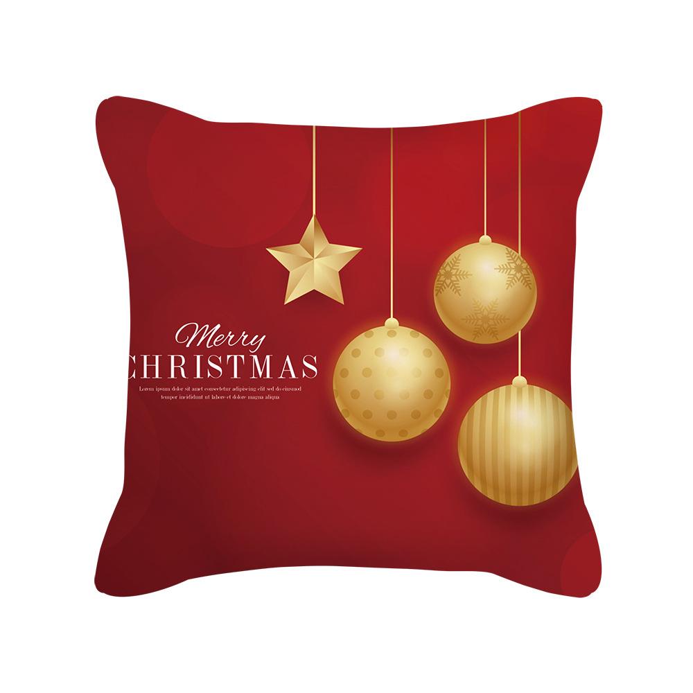 MOQ 6Pcs Christmas Snowflake Print Cushion Cover Without Filler Wholesale