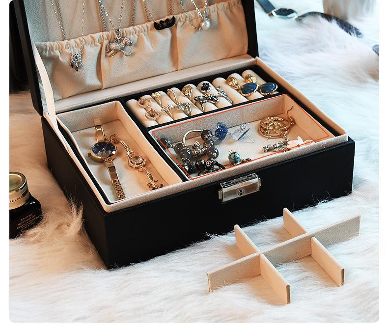 6PCS+ Wholesale jewelry box with lock