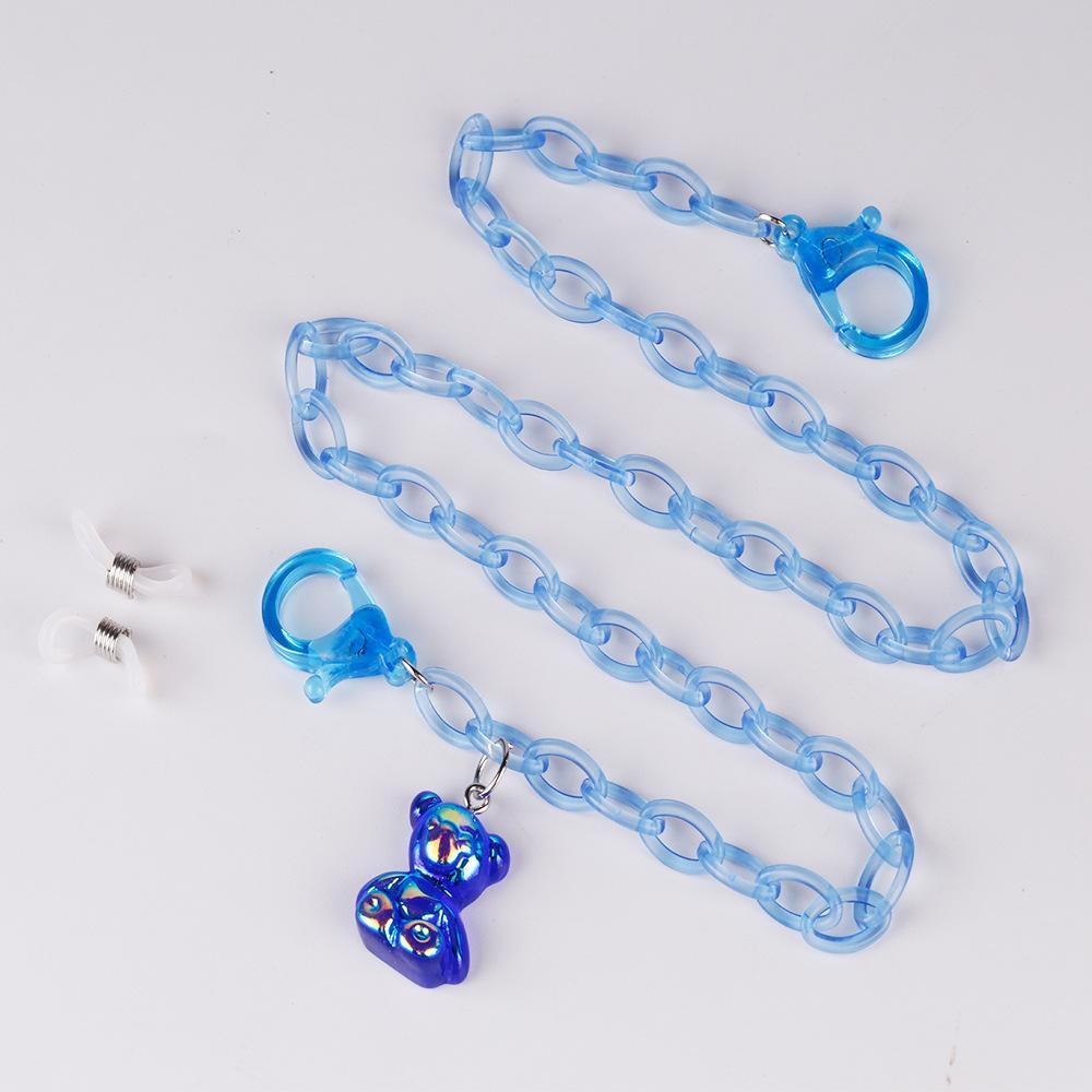 5PCS+  Acrylic bear children's adult mask chain glasses chain wholesale