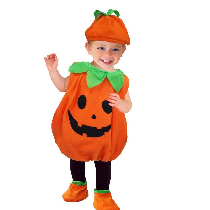 MOQ:3 Packs Halloween COSPLAY children pumpkin costume wholesale