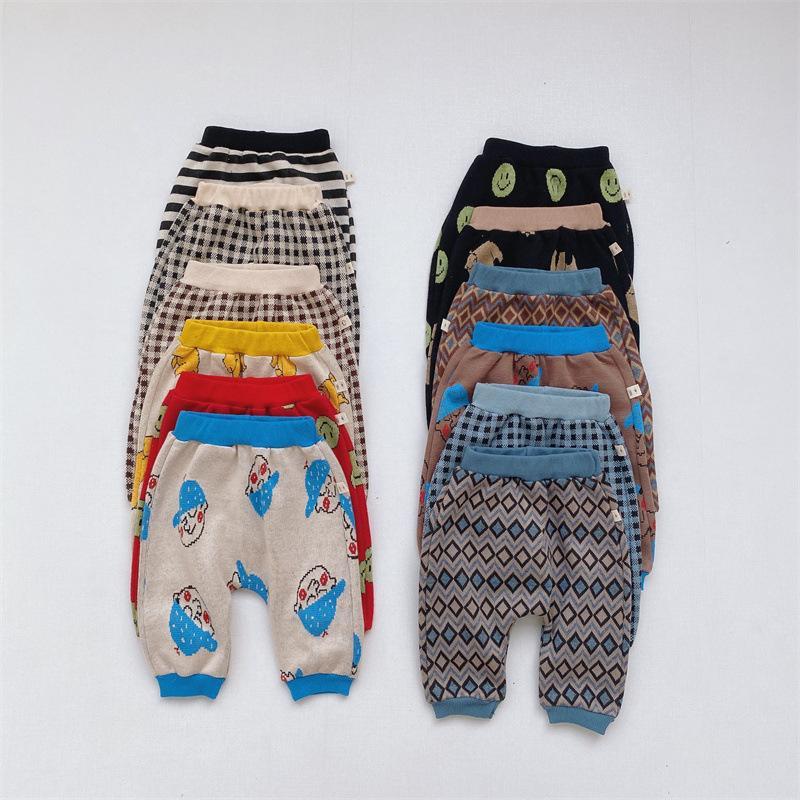 Baby Boys Autumn Korean Knitted Woolen Pants Wholesale Clothing Baby