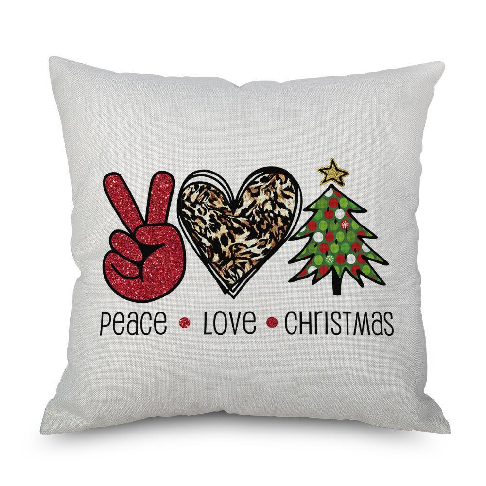 MOQ 6pcs Christmas Print Pillow Cover Without Filler Wholesale