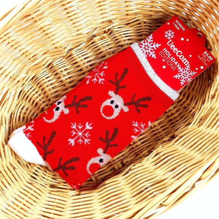 20PCS Random colo Christmas cotton cute men's and women's tube socks wholesale