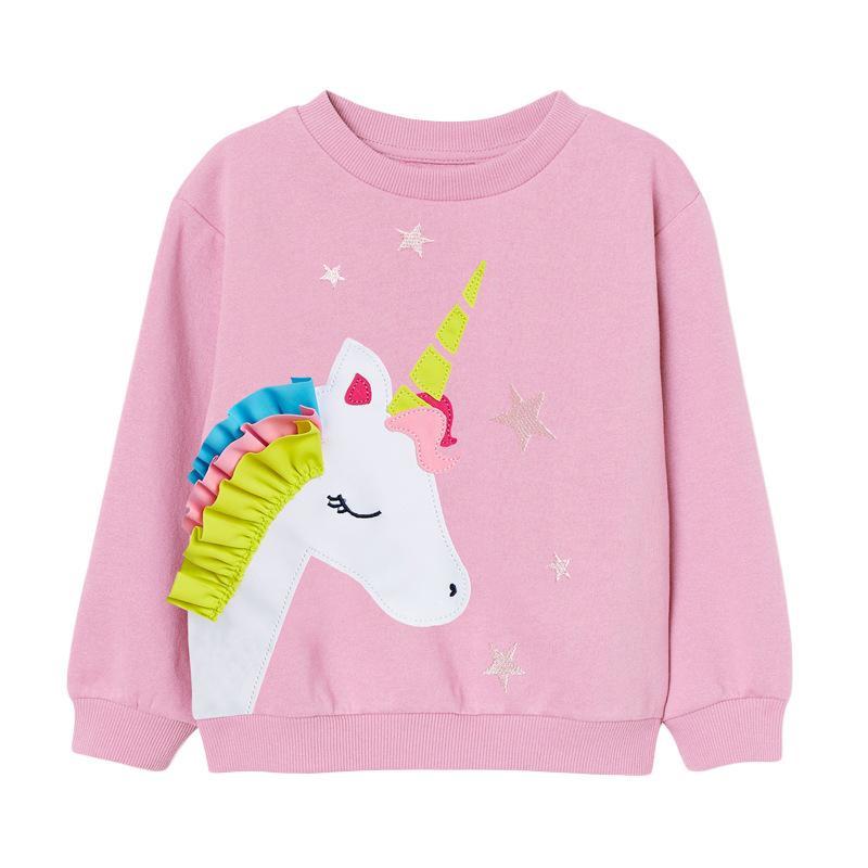 Pure cotton cartoon long-sleeved girls blouse wholesale