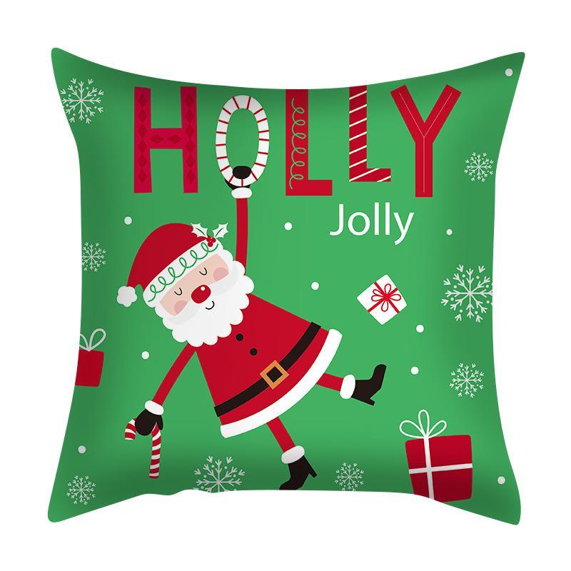 MOQ 8Pcs Christmas Santa Claus Cushion Cover Without Filler