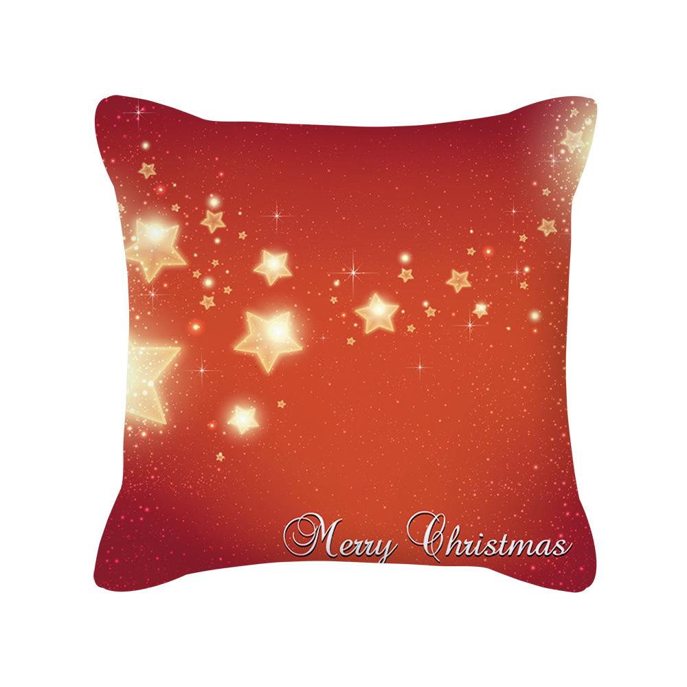 MOQ 6Pcs Christmas Snowflake Print Cushion Cover Without Filler Wholesale