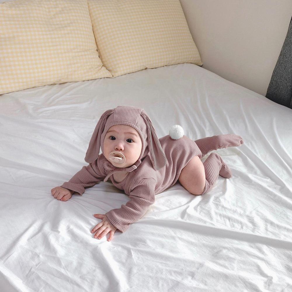 Baby Cotton Long Sleeve Triangle Romper & Hat & Socks 3-Piece Set Wholesale