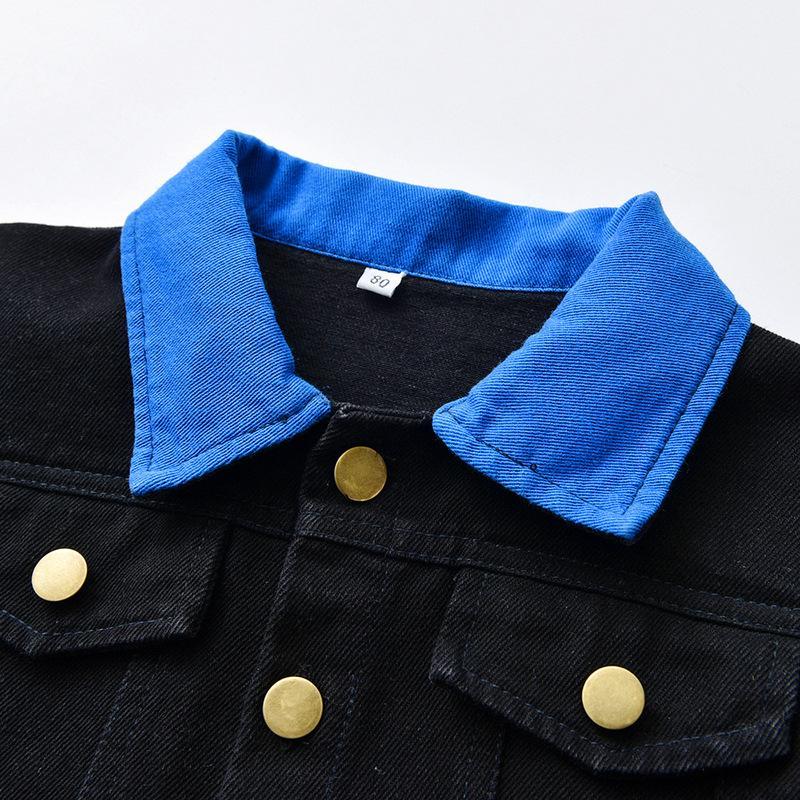 Cotton fashion long-sleeved short denim jacket wholesale