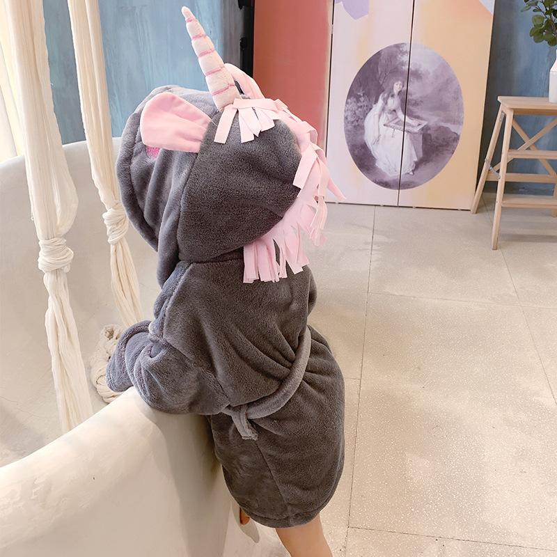 Flannel Unicorn Pajama Bathrobe Wholesale