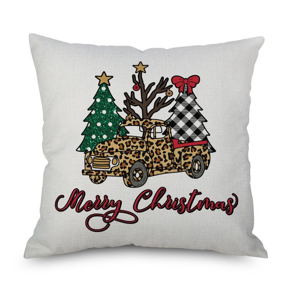 MOQ 6pcs Christmas Print Pillow Cover Without Filler Wholesale