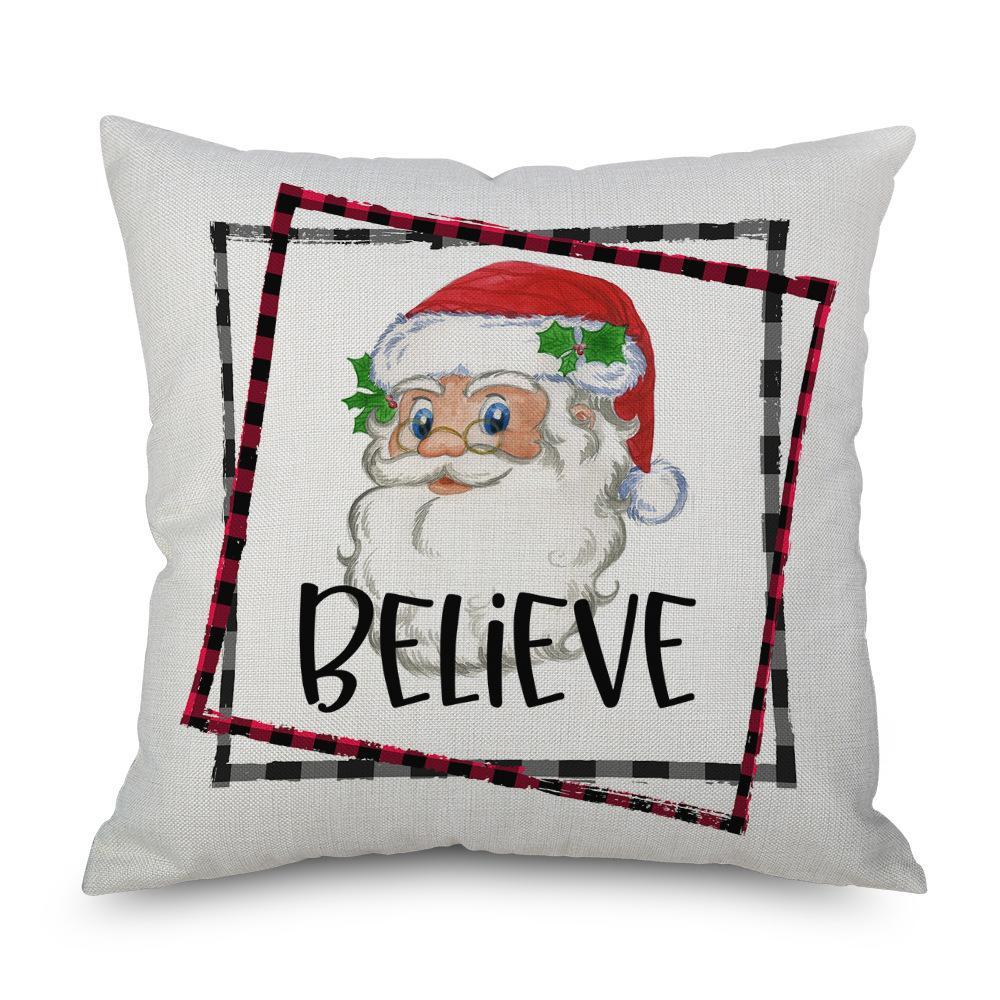 MOQ 6pcs Christmas Print Pillow Cover Without Filler Wholesale