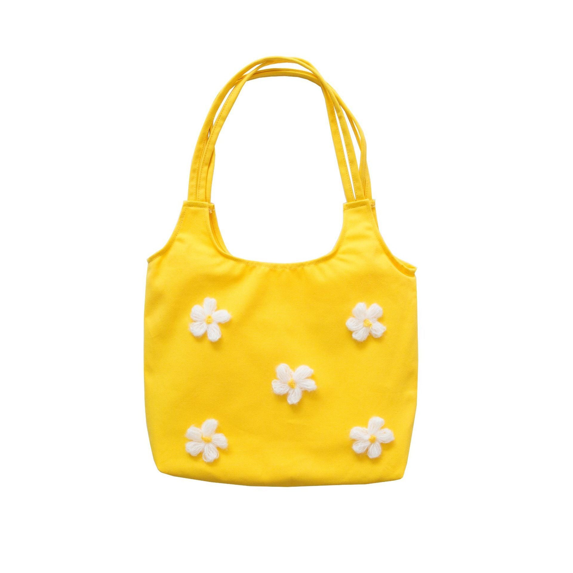 MOQ 3PCS Small Daisy Large Capacity Canvas Bag Wholesale