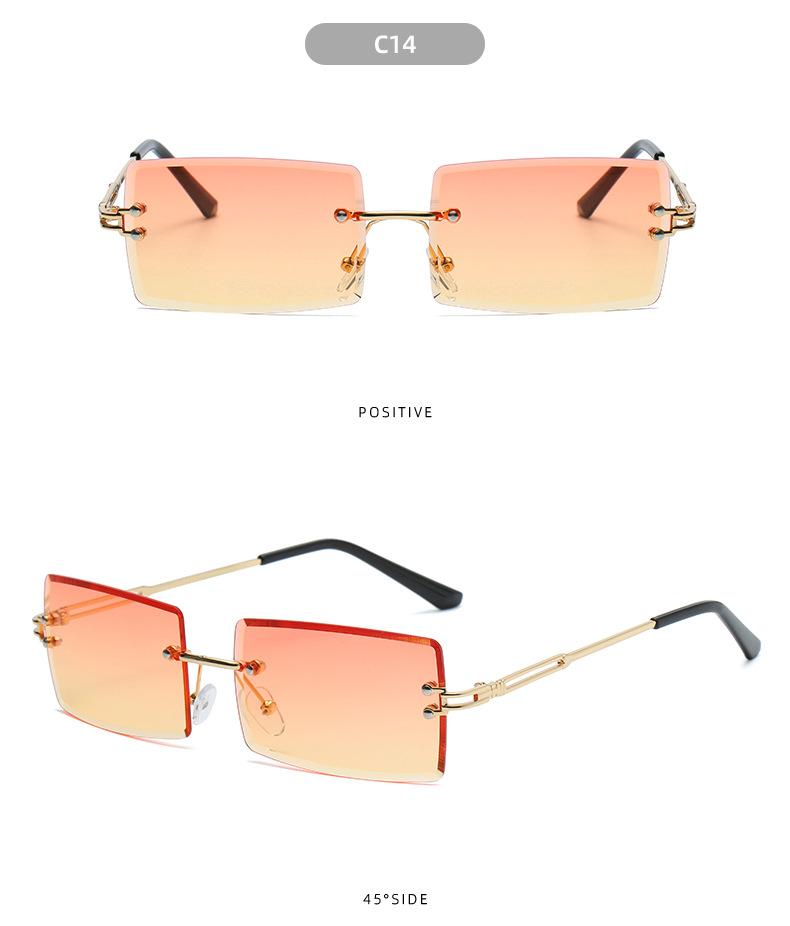 MOQ 3Pairs Square multi color gradient sunglasses wholesale